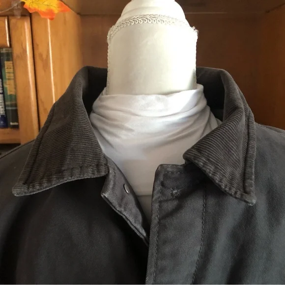 EUC Quiksilver Men's Charcoal Jacket - Picture 4 of 7